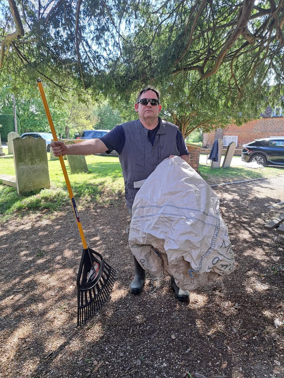 Volunteers during the church spring clean at St Nicholas Church.