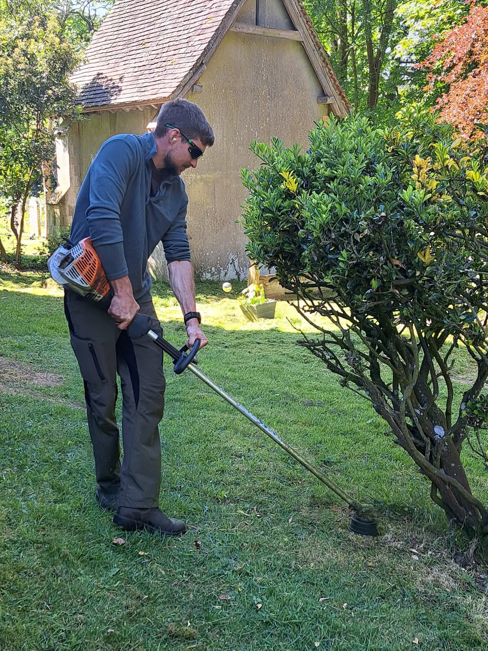 Indoor and outdoor cleaning tasks at St Nicholas Church.