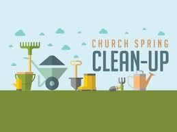 Friends of St Nicholas volunteers during the church spring clean.